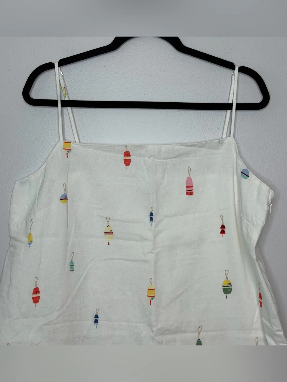 LOFT Buoy Linen Cotton Strappy Mini Pocket Dress Women’s XL
